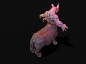 rinoceronte guerriero Modello 3D