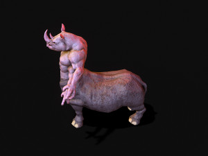 warrior rhino 3D Model