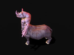 rinoceronte guerriero Modello 3D