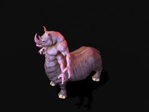 warrior rhino 3D Model