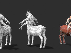 warrior goat Modelo 3D