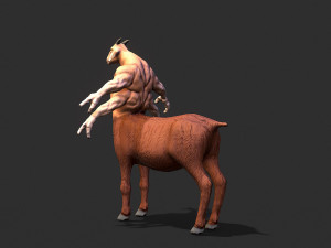 warrior goat Modelo 3D