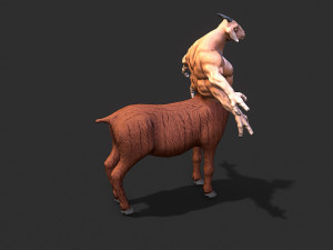 warrior goat Modelo 3D