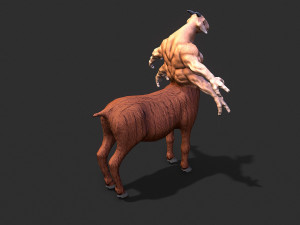 warrior goat Modelo 3D