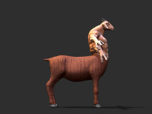 warrior goat Modelo 3D