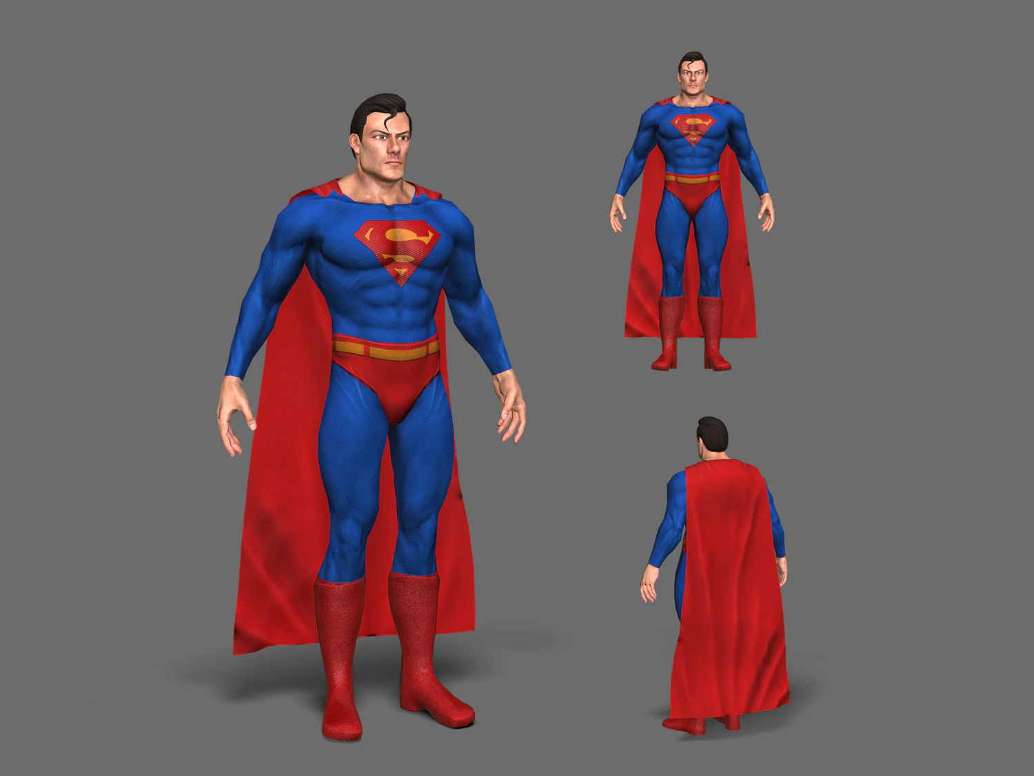 superman 3D Model .c4d .max .obj .3ds .fbx .stl .blend
