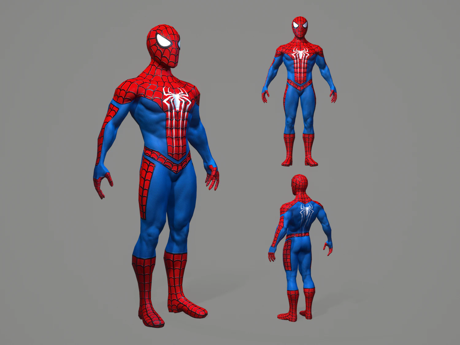 spiderman 3D Model .c4d .max .obj .3ds .fbx .stl .blend 