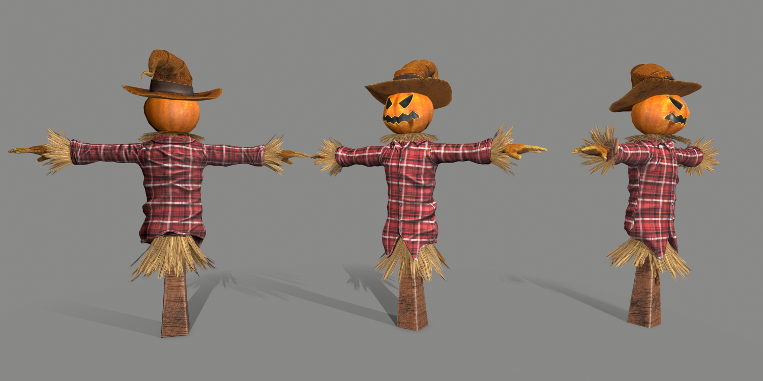 Scarecrow 3d Model In Fantasy 3dexport