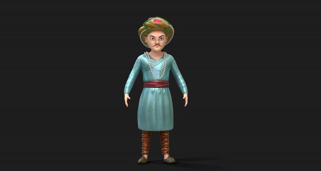 sultan Model 3D .c4d .max .obj .3ds .fbx .stl .blend 