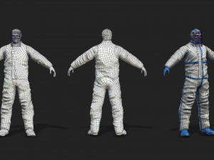 hazmat worker Modelo 3D