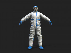 hazmat worker Modelo 3D