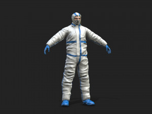 hazmat worker Modelo 3D