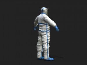 hazmat worker Modelo 3D