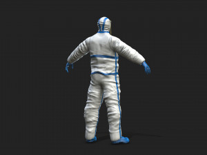 hazmat worker Modelo 3D
