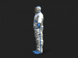 hazmat worker Modelo 3D