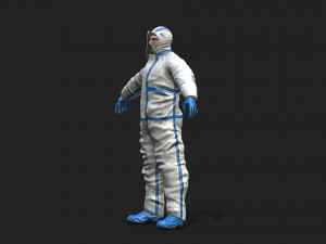 hazmat worker Modelo 3D