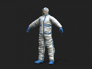 hazmat worker Modelo 3D