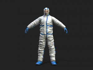 hazmat worker Modelo 3D
