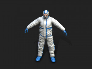 hazmat worker Modelo 3D