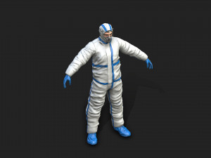 hazmat worker Modelo 3D