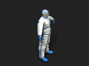 hazmat worker Modelo 3D