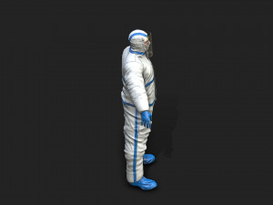 hazmat worker Modelo 3D