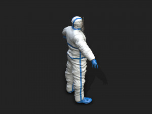 hazmat worker Modelo 3D