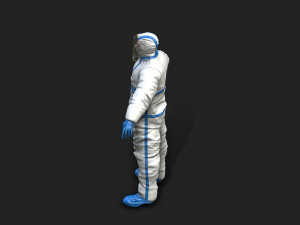 hazmat worker Modelo 3D