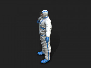 hazmat worker Modelo 3D