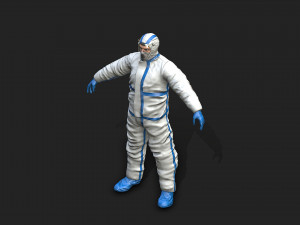 hazmat worker Modelo 3D