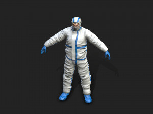 hazmat worker Modelo 3D