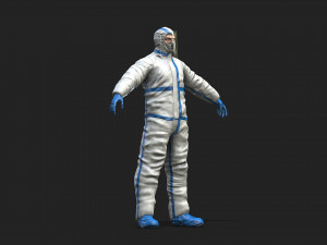 hazmat worker Modelo 3D