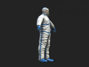 hazmat worker Modelo 3D