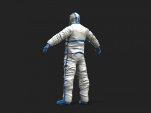 hazmat worker Modelo 3D
