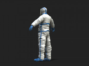 hazmat worker Modelo 3D