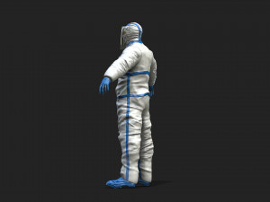 hazmat worker Modelo 3D