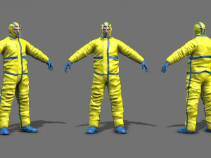 hazmat worker 3D Model