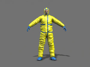 hazmat worker 3D Model