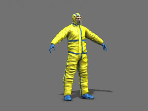 hazmat worker 3D Model