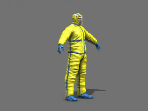 hazmat worker 3D Model