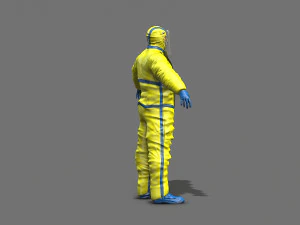 hazmat worker 3D Model