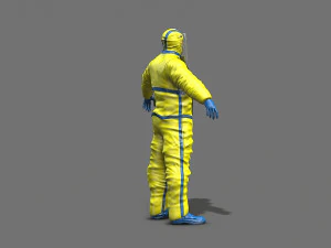 hazmat worker 3D Model