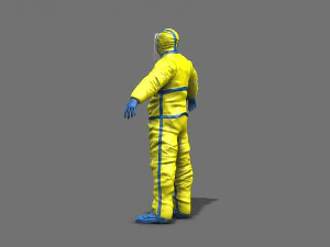 hazmat worker 3D Model