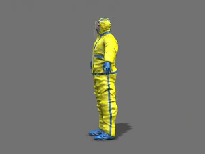 hazmat worker 3D Model