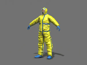 hazmat worker 3D Model