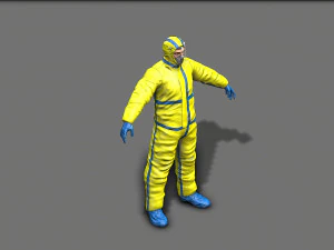 hazmat worker 3D Model