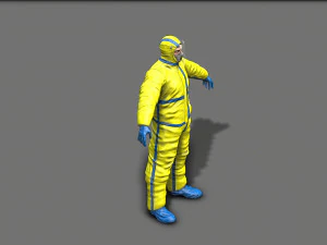 hazmat worker 3D Model