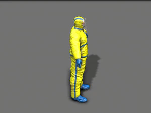 hazmat worker 3D Model