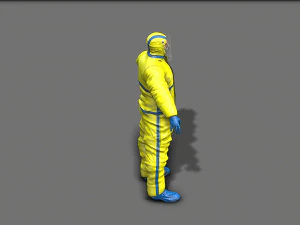 hazmat worker 3D Model