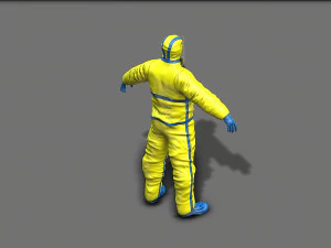 hazmat worker 3D Model
